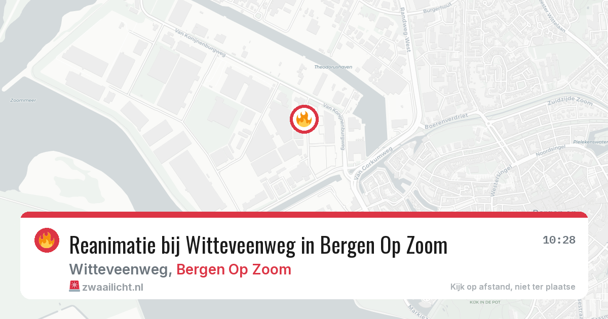 Reanimatie bij Witteveenweg in Bergen Op Zoom — 7 jul 2026