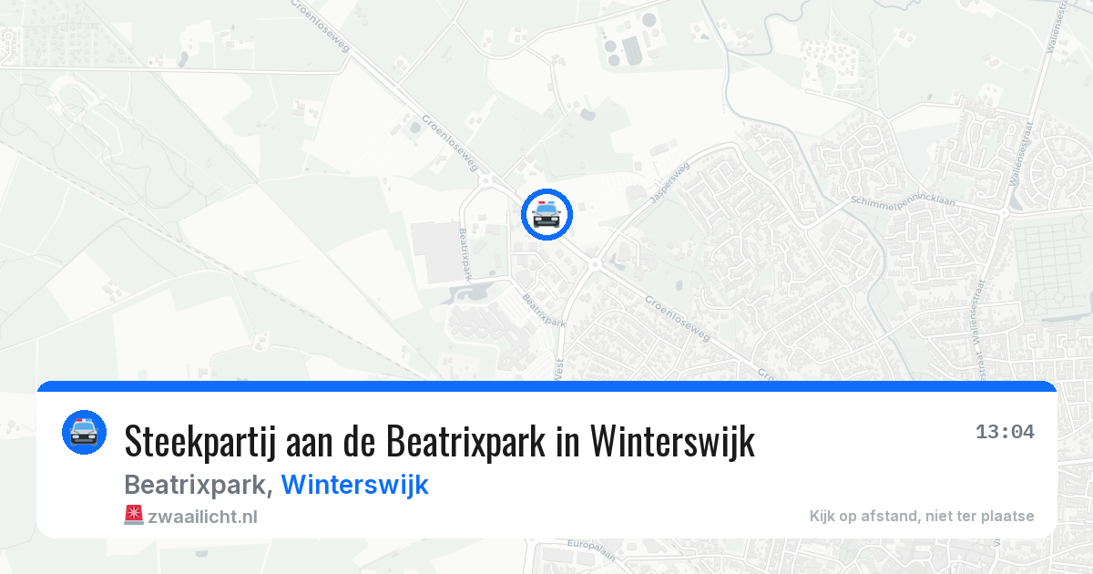 Steekpartij aan de Beatrixpark in Winterswijk — 5 aug 2026