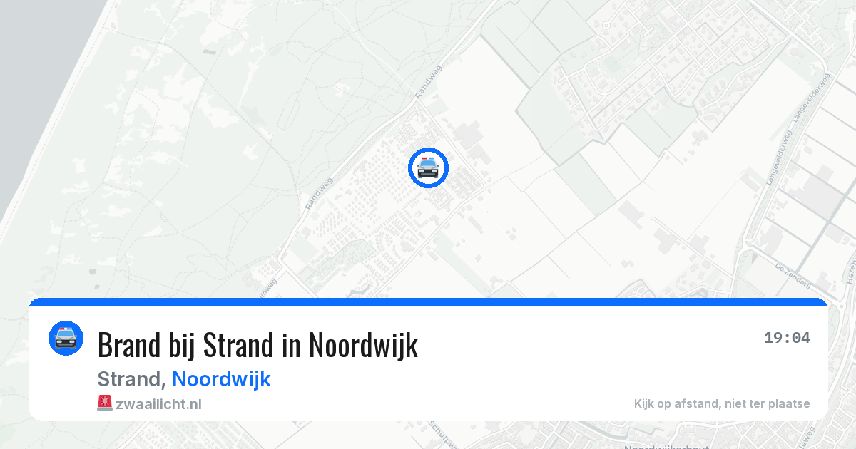 Brand bij Strand in Noordwijk — 12 aug 2026
