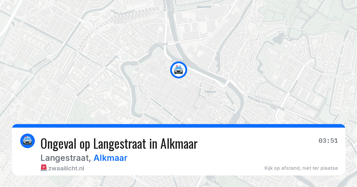 Ongeval op Langestraat in Alkmaar — 26 jul 2026