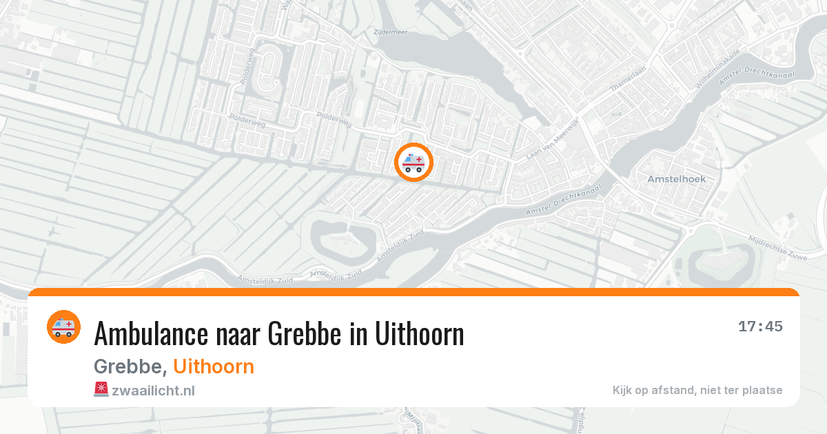 Ambulance naar Grebbe in Uithoorn — 8 feb 2026