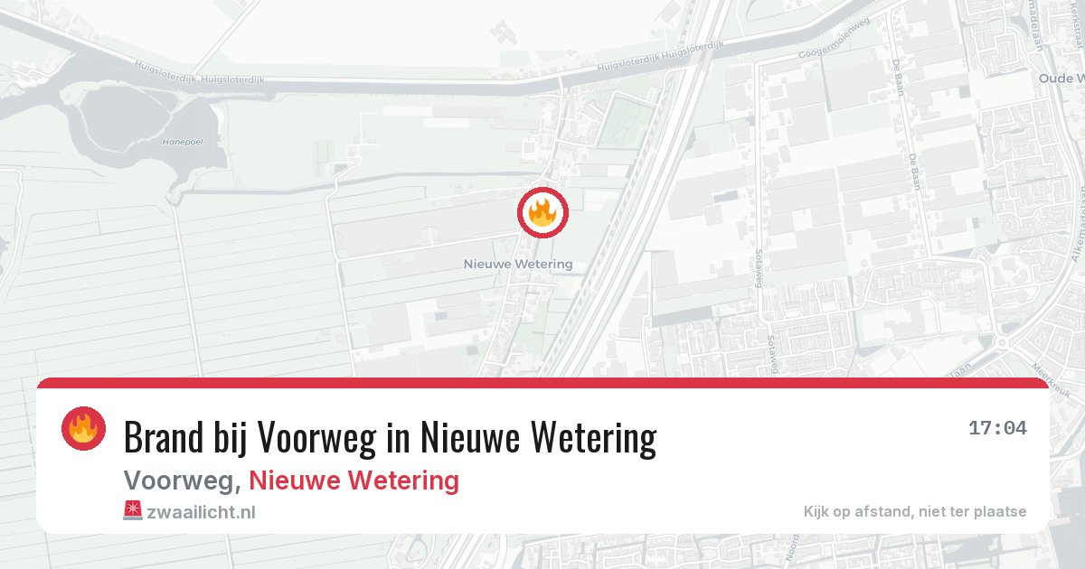 Brand bij Voorweg in Nieuwe Wetering — 6 mei 2026