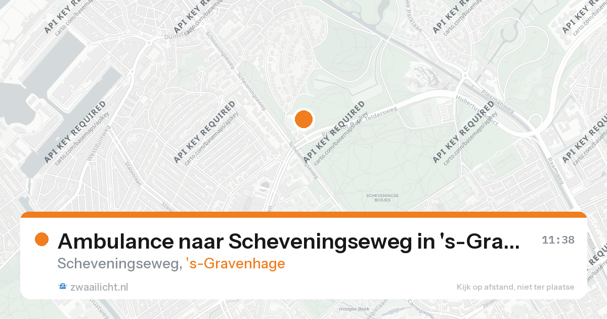 Ambulance naar Scheveningseweg in 's-Gravenhage — 26 aug 2026