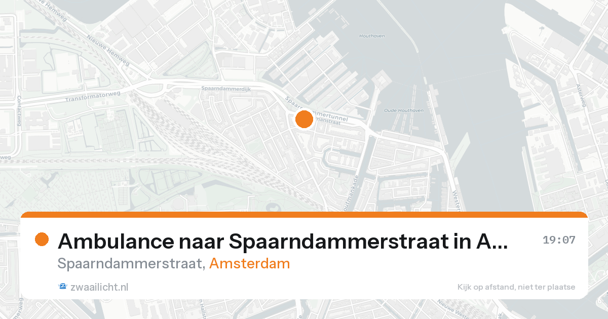 Ambulance naar Spaarndammerstraat in Amsterdam — 30 mei 2026