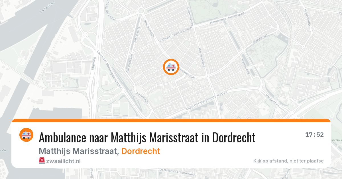 Ambulance naar Matthijs Marisstraat in Dordrecht — 30 jun 2026