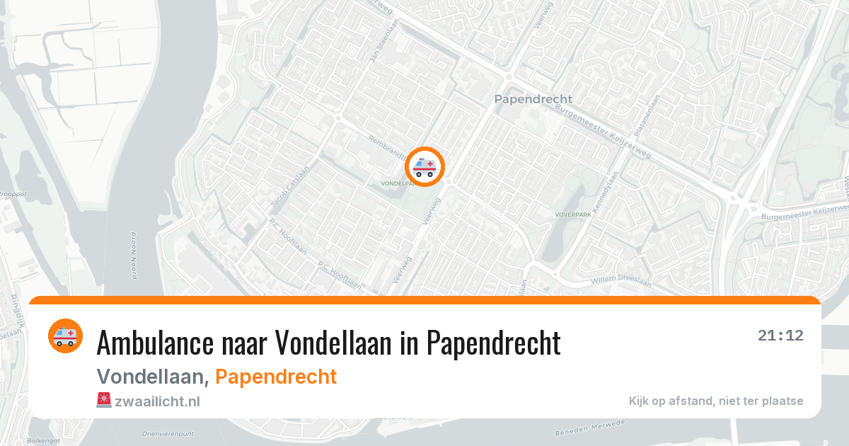 Ambulance naar Vondellaan in Papendrecht — 23 jan 2026