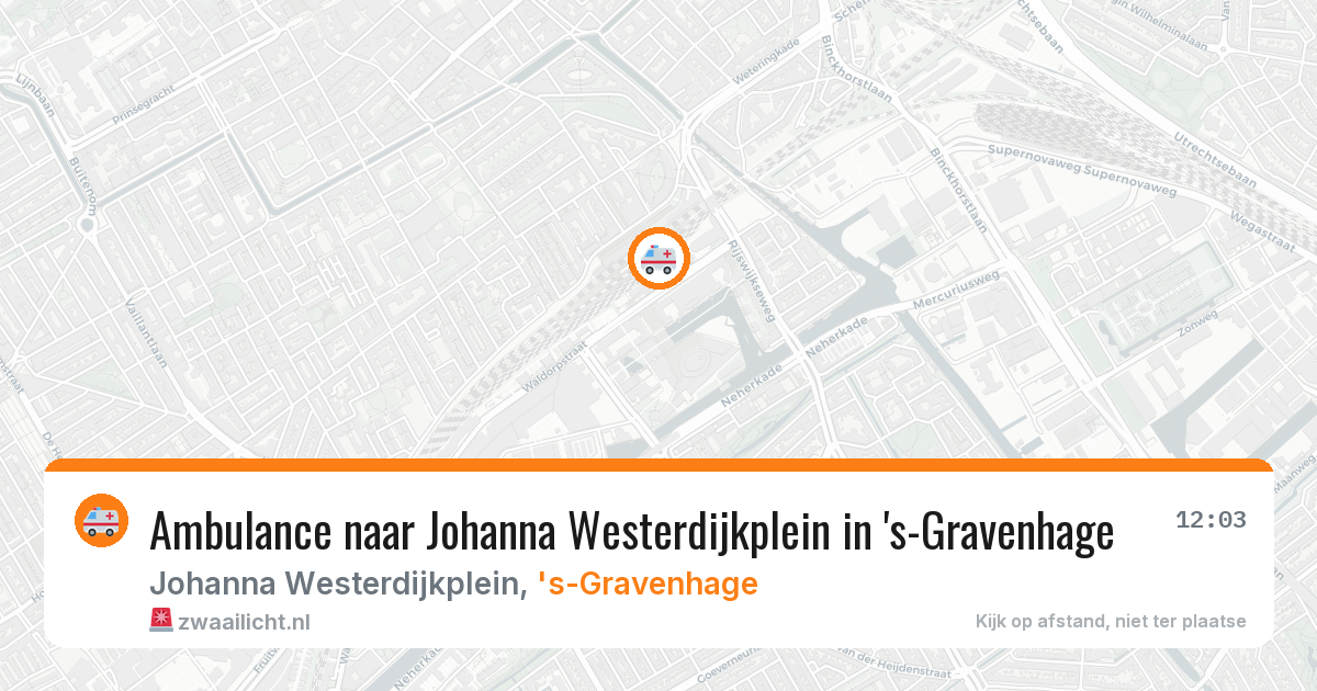 Ambulance naar Johanna Westerdijkplein in 's-Gravenhage — 16 mei 2026
