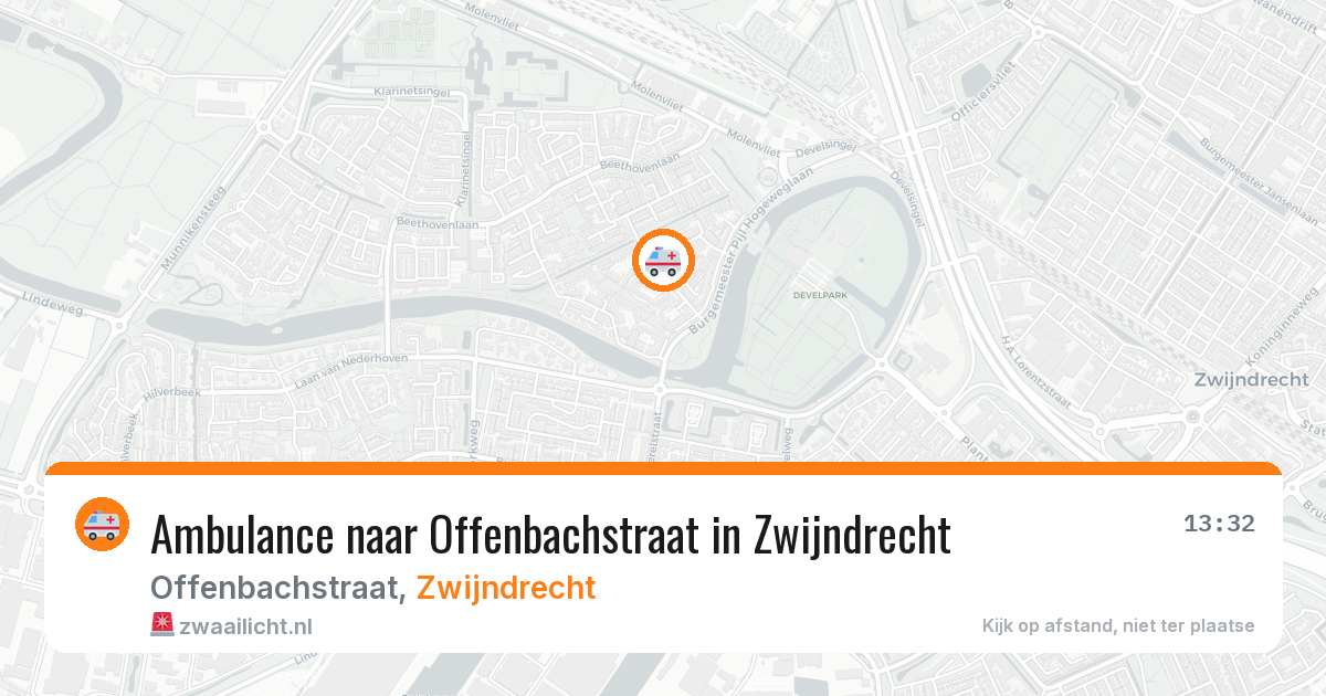 Ambulance naar Offenbachstraat in Zwijndrecht — 24 jun 2026