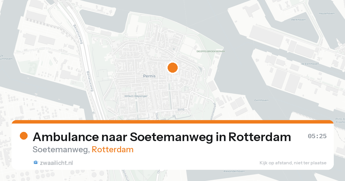 Ambulance naar Soetemanweg in Rotterdam — 19 aug 2026