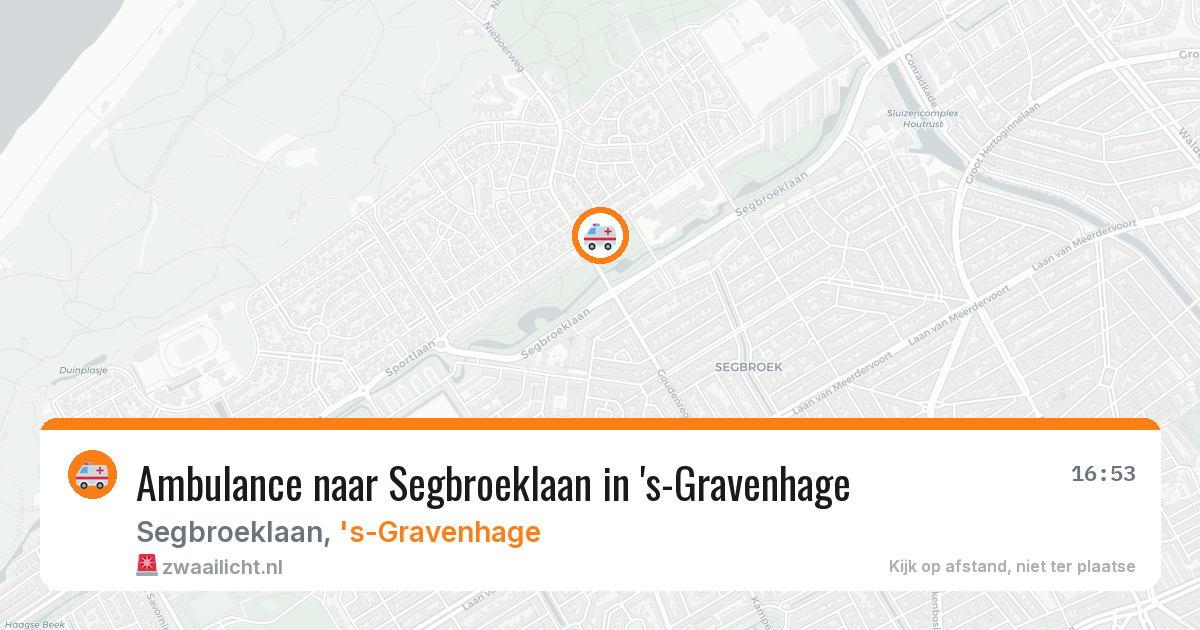 Ambulance naar Segbroeklaan in 's-Gravenhage — 24 mrt 2026