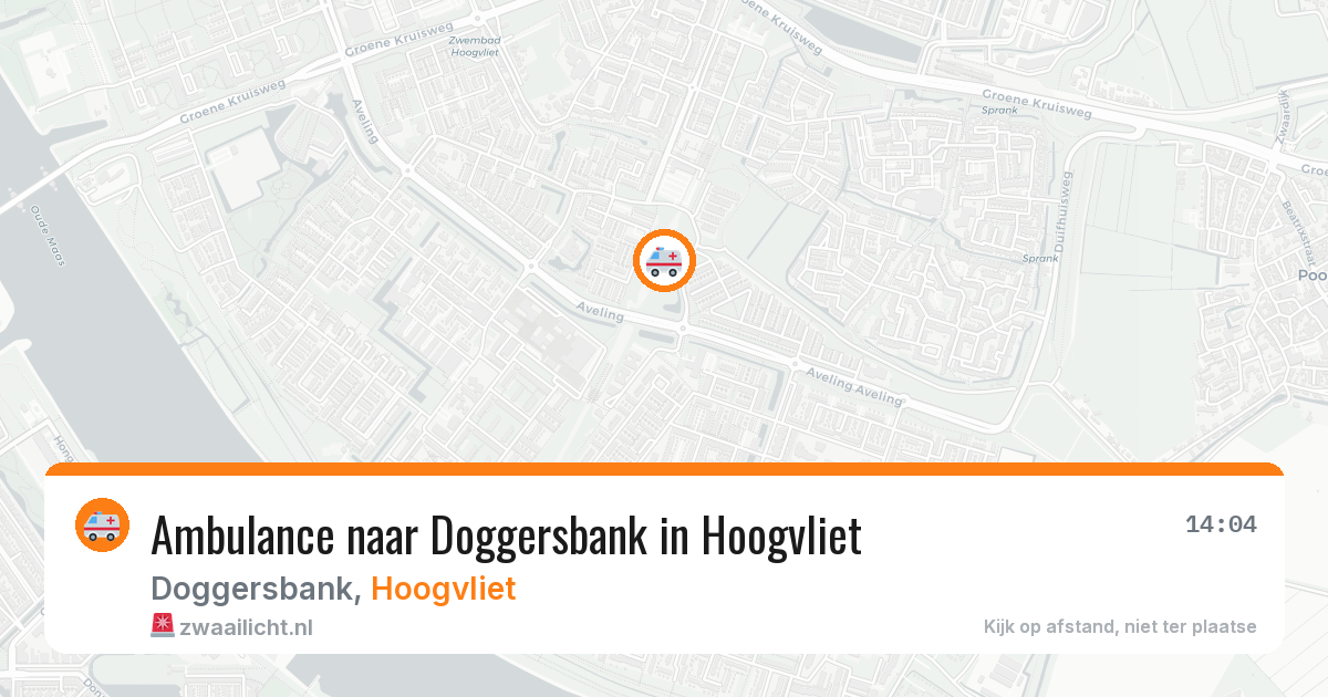 Ambulance naar Doggersbank in Hoogvliet — 3 jun 2026