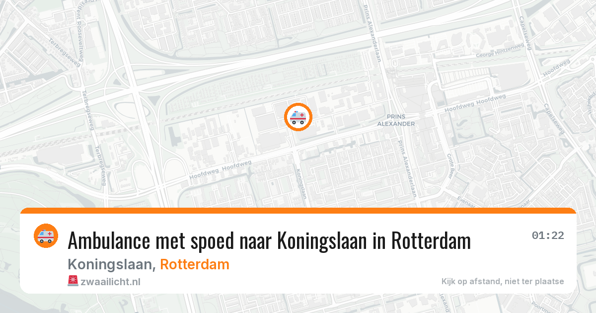 Ambulance met spoed naar Koningslaan in Rotterdam — 28 mrt 2026