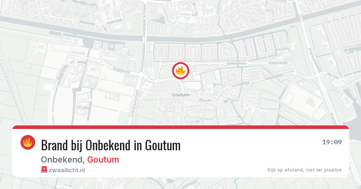 Brand bij Onbekend in Goutum — 9 jun 2026