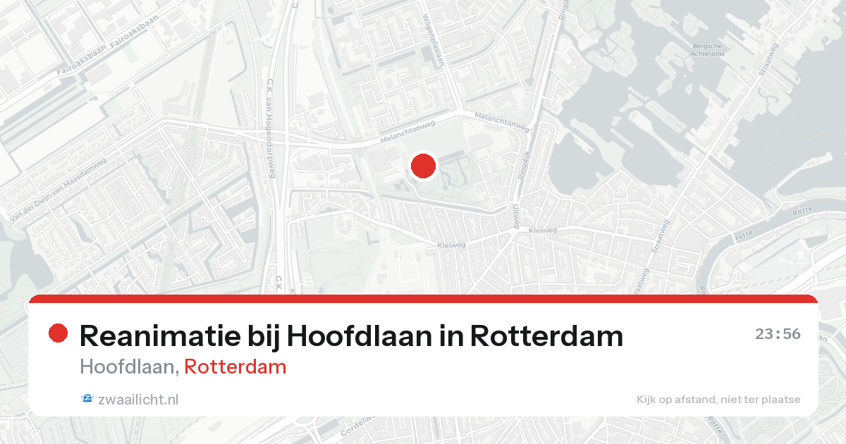 Reanimatie bij Hoofdlaan in Rotterdam — 22 aug 2026