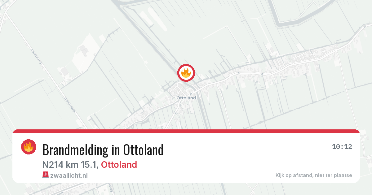 Brandmelding in Ottoland — 11 jun 2026