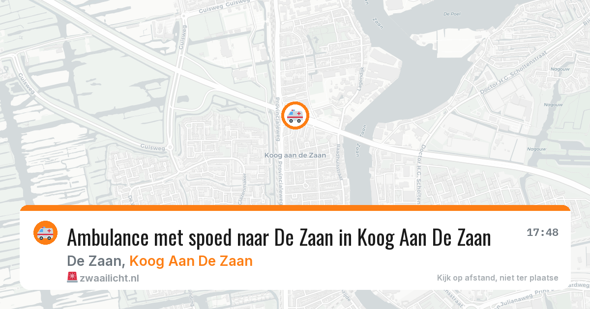 Ambulance met spoed naar De Zaan in Koog Aan De Zaan — 17 feb 2026