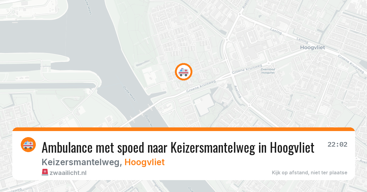 Ambulance met spoed naar Keizersmantelweg in Hoogvliet — 29 mei 2026