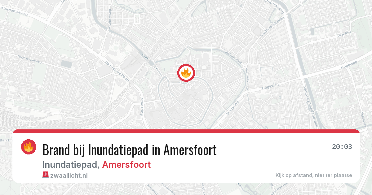 Brand bij Inundatiepad in Amersfoort — 20 jun 2026