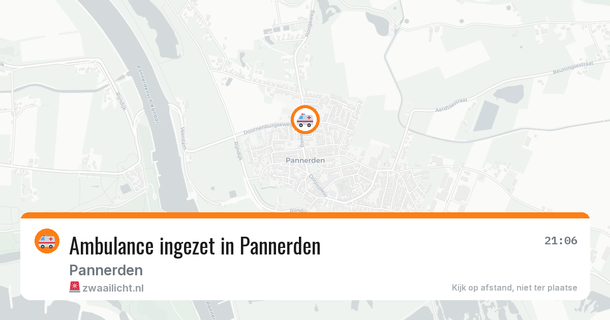 Ambulance ingezet in Pannerden — 26 apr 2026