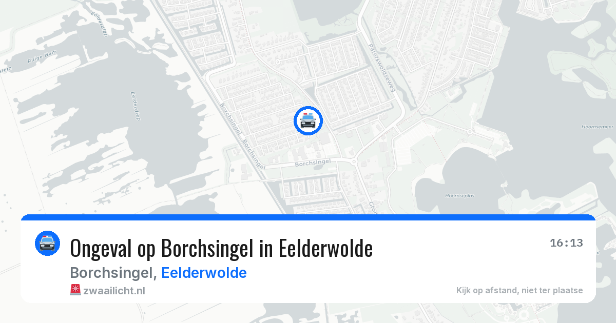 Ongeval op Borchsingel in Eelderwolde — 8 aug 2026