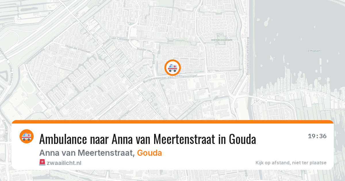 Ambulance naar Anna van Meertenstraat in Gouda — 23 mrt 2026
