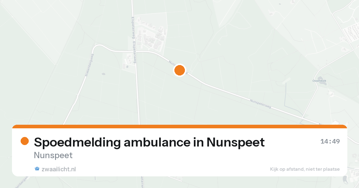 Spoedmelding ambulance in Nunspeet — 30 jan 2026