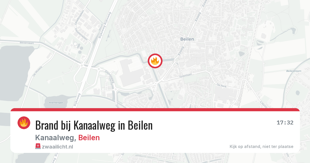 Brand bij Kanaalweg in Beilen — 9 jul 2026