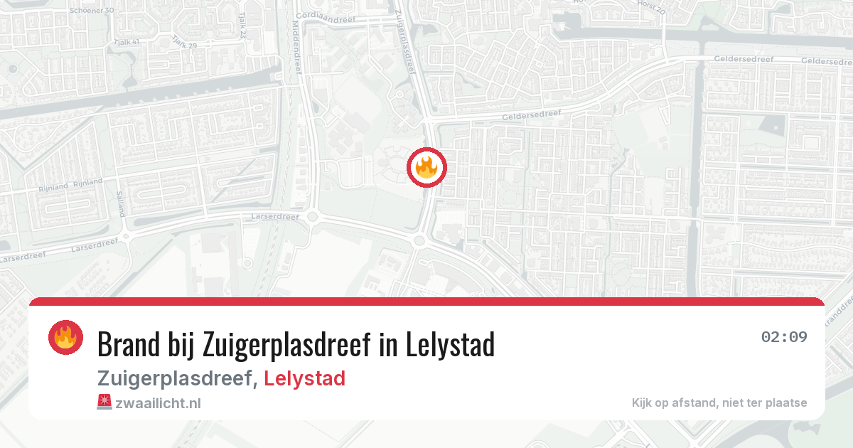 Brand bij Zuigerplasdreef in Lelystad — 3 apr 2026
