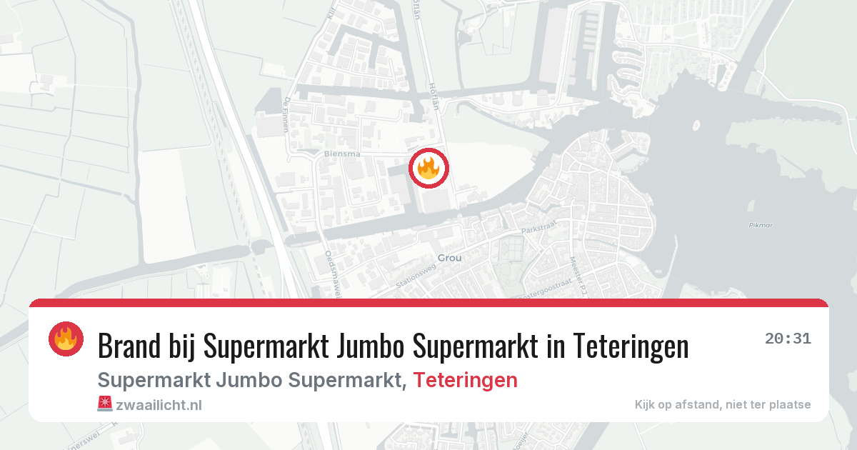 Brand bij Supermarkt Jumbo Supermarkt in Teteringen — 13 mei 2026
