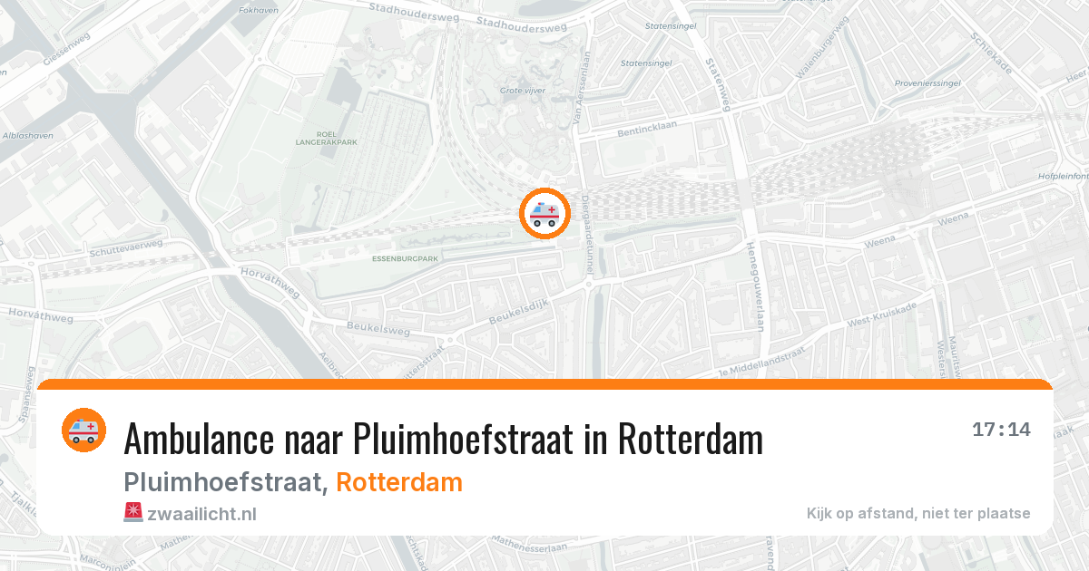 Ambulance naar Pluimhoefstraat in Rotterdam — 22 jul 2026