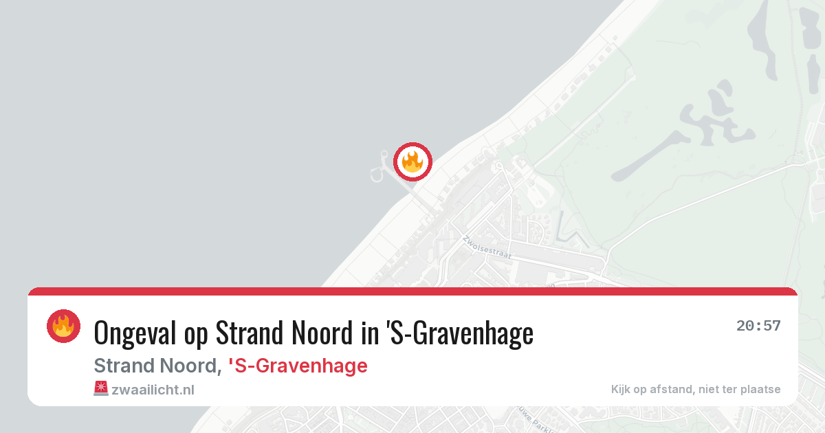 Ongeval op Strand Noord in 'S-Gravenhage — 12 aug 2026