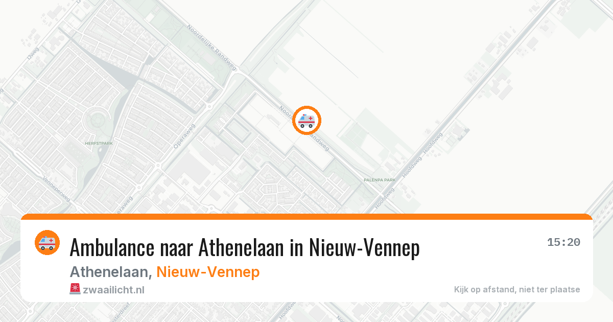 Ambulance naar Athenelaan in Nieuw-Vennep — 20 mrt 2026