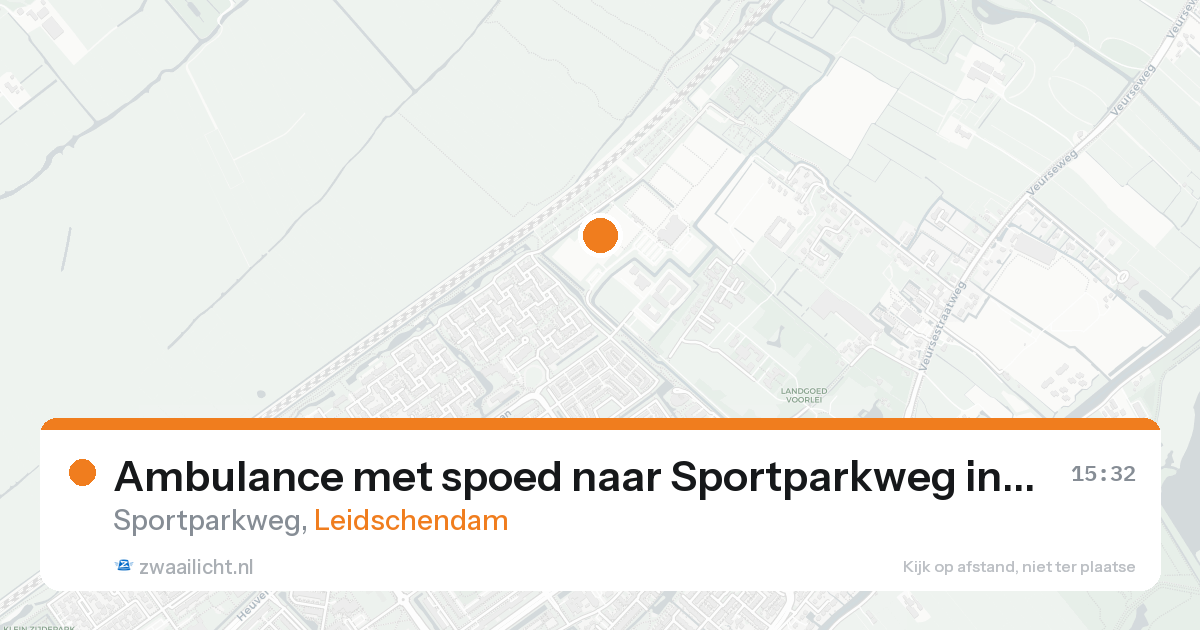 Ambulance met spoed naar Sportparkweg in Leidschendam — 5 mei 2026