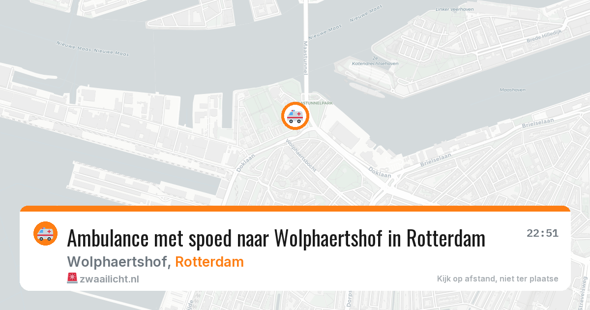Ambulance met spoed naar Wolphaertshof in Rotterdam — 27 jun 2026