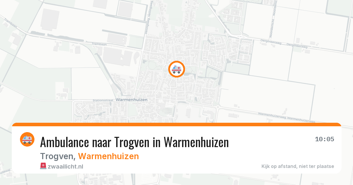 Ambulance naar Trogven in Warmenhuizen — 4 jun 2026