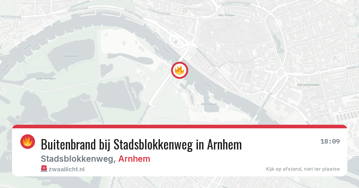 Buitenbrand bij Stadsblokkenweg in Arnhem — 27 apr 2026
