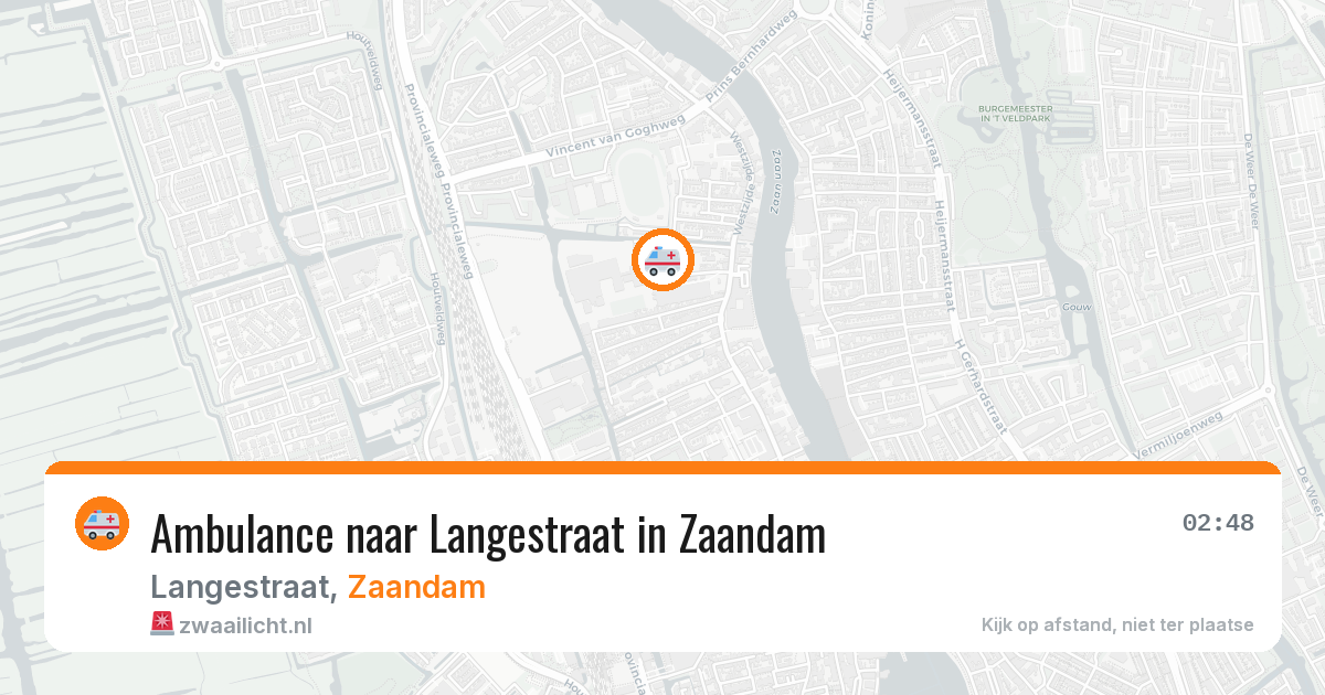 Ambulance naar Langestraat in Zaandam — 7 apr 2026