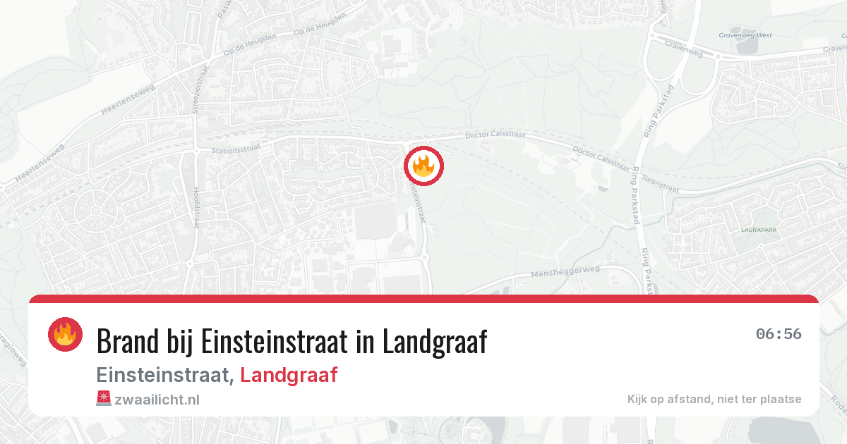 Brand bij Einsteinstraat in Landgraaf — 2 aug 2026