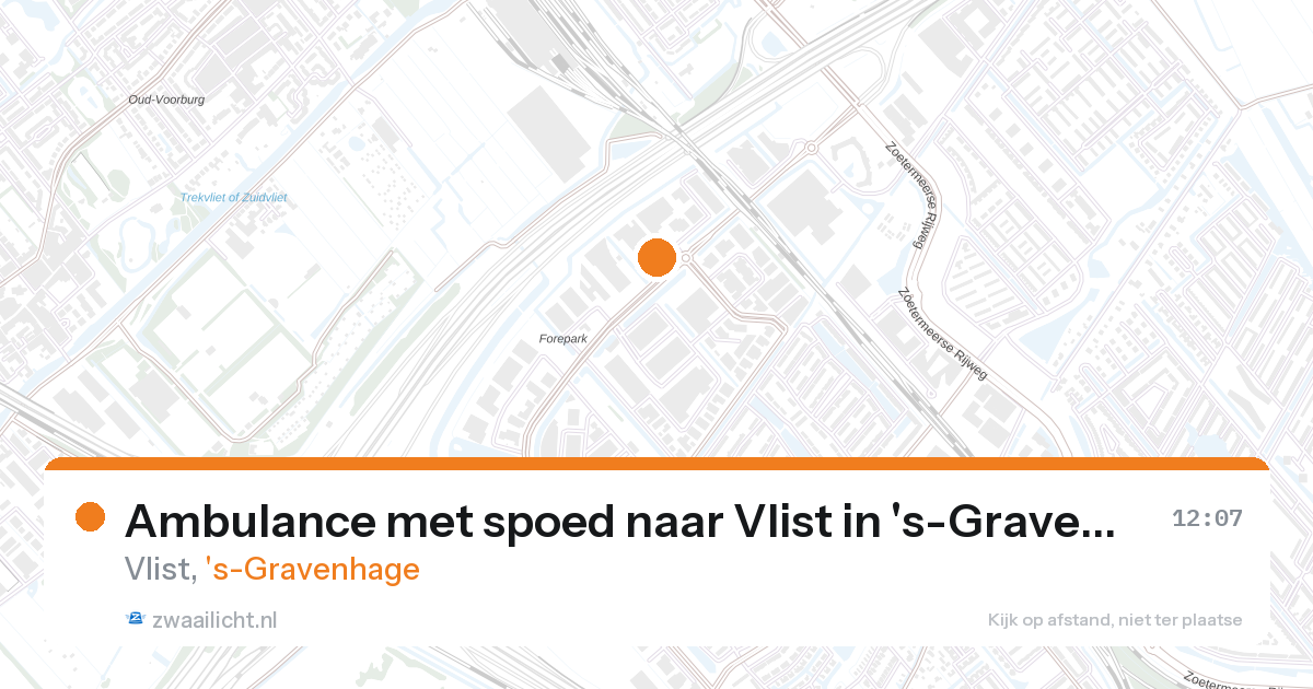 Ambulance met spoed naar Vlist in 's-Gravenhage — 27 aug 2026