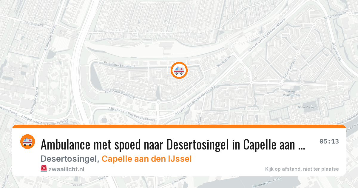Ambulance met spoed naar Desertosingel in Capelle aan den IJssel — 16 jun 2026