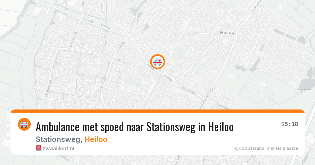 Ambulance met spoed naar Stationsweg in Heiloo — 5 mei 2026