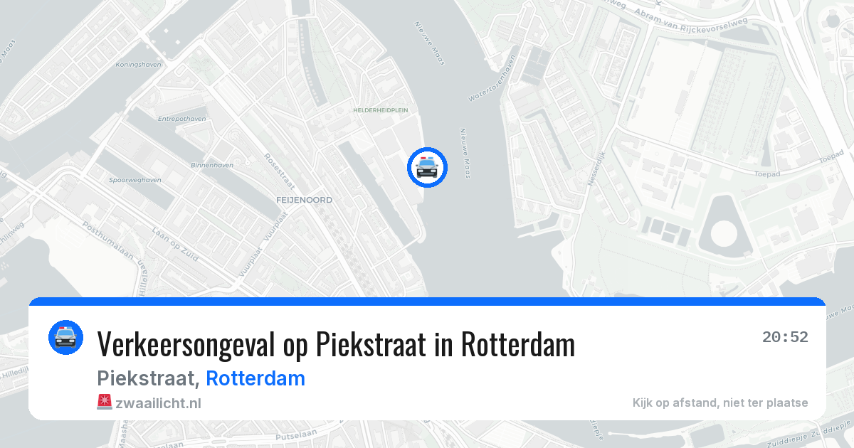 Verkeersongeval op Piekstraat in Rotterdam — 4 jun 2026