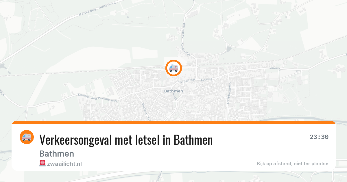 Verkeersongeval met letsel in Bathmen — 11 jun 2026