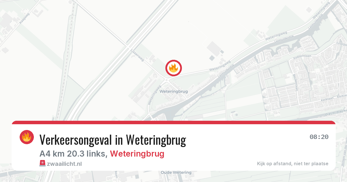 Verkeersongeval in Weteringbrug — 28 mrt 2026