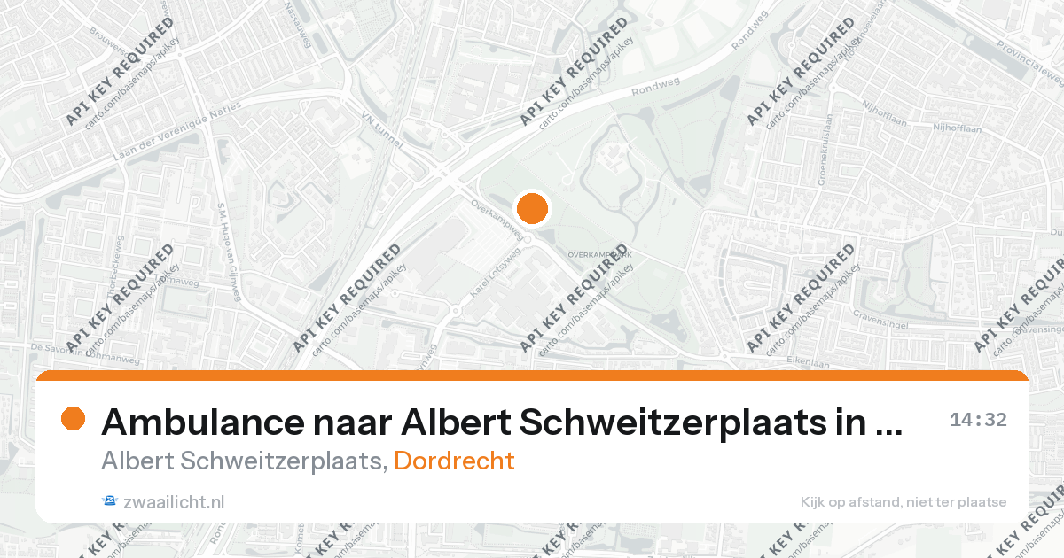 Ambulance naar Albert Schweitzerplaats in Dordrecht — 1 apr 2026