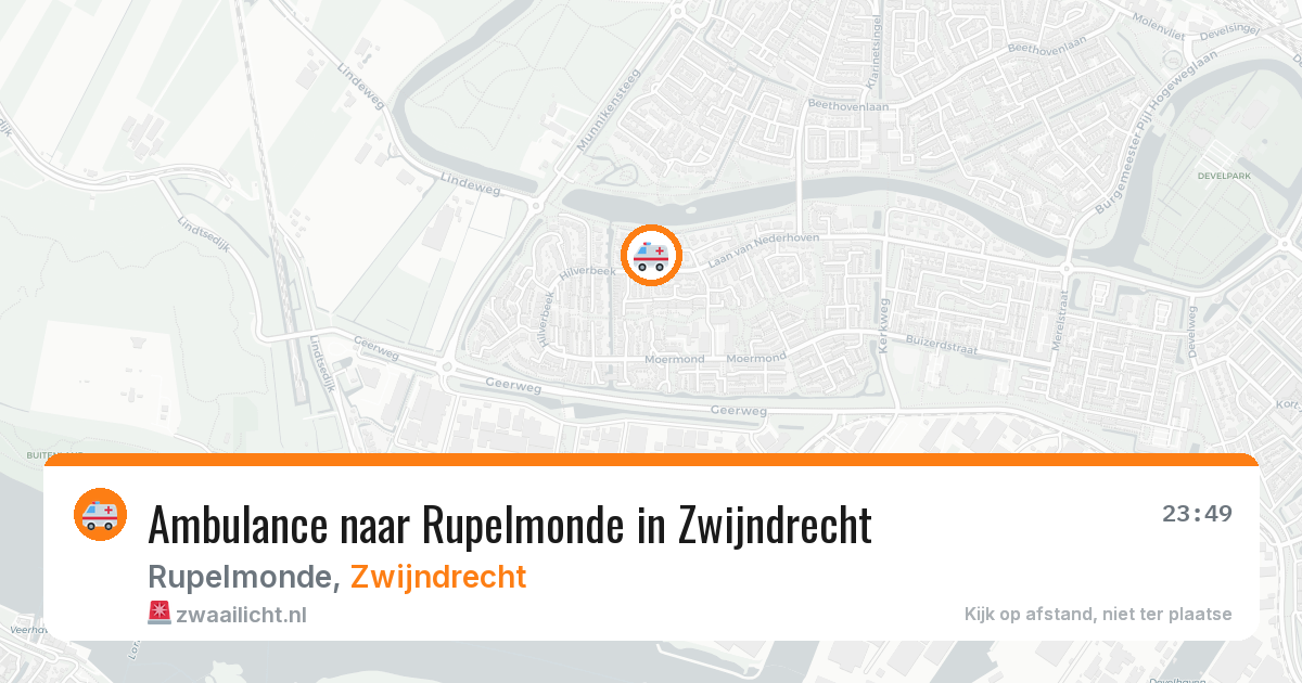 Ambulance naar Rupelmonde in Zwijndrecht — 26 jul 2026