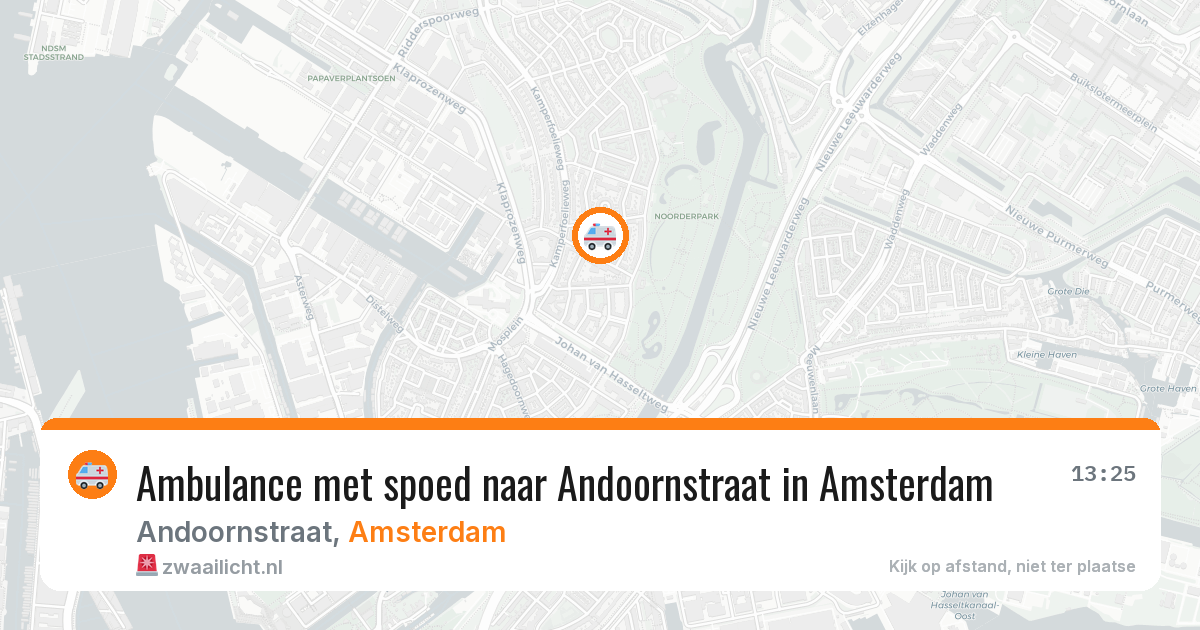 Ambulance met spoed naar Andoornstraat in Amsterdam — 2 jun 2026