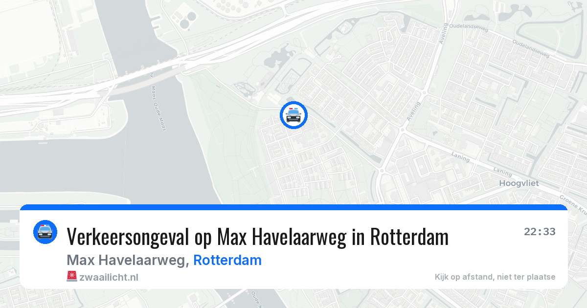 Verkeersongeval op Max Havelaarweg in Rotterdam — 11 apr 2026