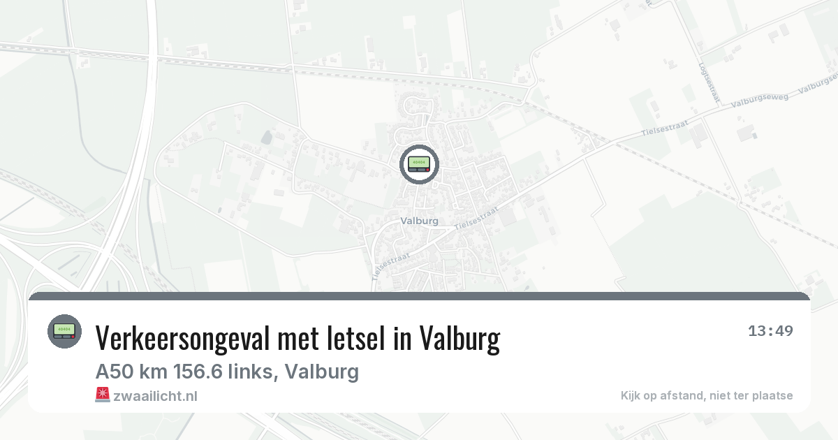 Verkeersongeval met letsel in Valburg — 20 mei 2026