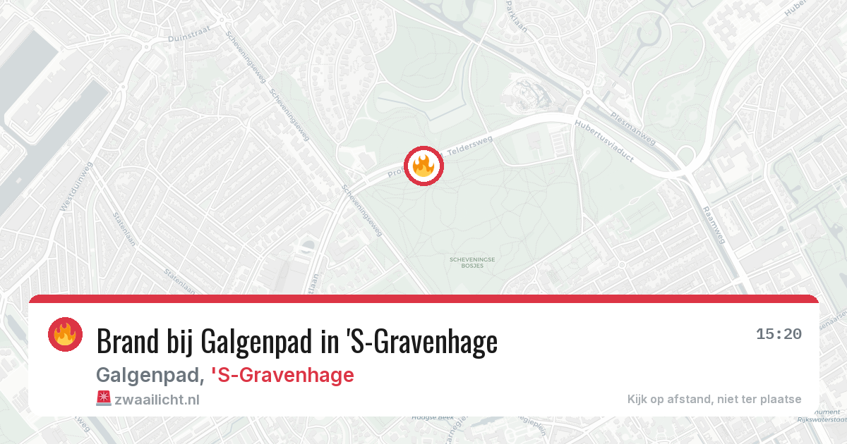 Brand bij Galgenpad in 'S-Gravenhage — 8 aug 2026